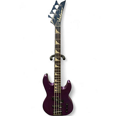 Used Jackson JS1X Minion Bass Purple Electric Bass Guitar