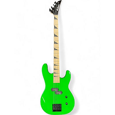 Used Jackson JS2 Concert Neon Green Electric Bass Guitar