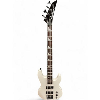 Used Jackson JS2 Concert White Electric Bass Guitar