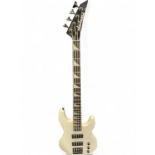 Used Jackson JS2 Concert White Electric Bass Guitar White