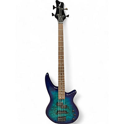 Used Jackson JS2 SPECTRA  Blue Electric Bass Guitar