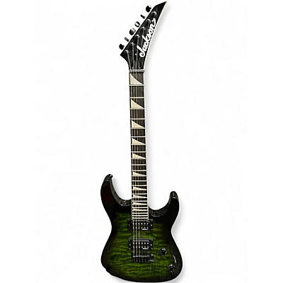 Used Jackson JS20 DINKY TRANSPARENT GREEN Solid Body Electric Guitar