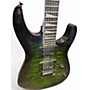Used Jackson JS20 DKQ 2PT Transparent Green Solid Body Electric Guitar Transparent Green