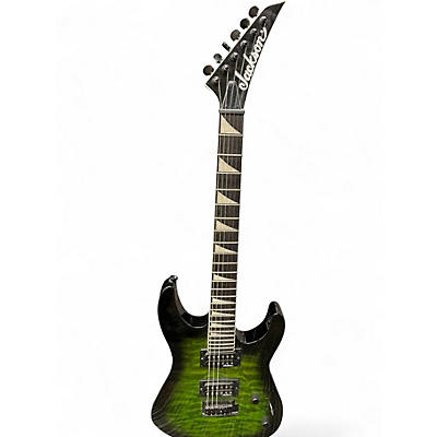 Used Jackson JS20 DKQ Trans Green Solid Body Electric Guitar