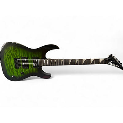 Jackson Used Jackson JS20 DKQ Transparent Green Solid Body Electric Guitar