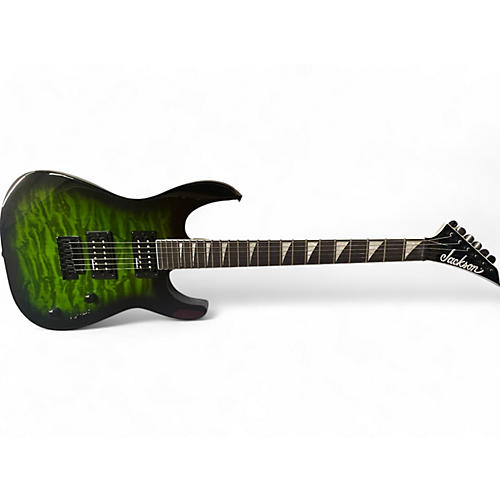 Jackson Used Jackson JS20 DKQ Transparent Green Solid Body Electric Guitar Transparent Green