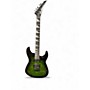 Used Jackson JS20 DKQ Transparent Green Solid Body Electric Guitar Transparent Green
