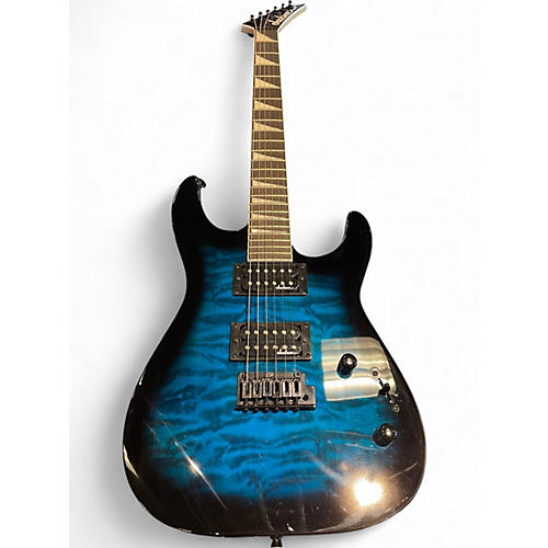 Used Jackson JS20 DKQ Transparent blue Solid Body Electric Guitar Transparent blue