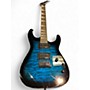 Used Jackson JS20 DKQ Transparent blue Solid Body Electric Guitar Transparent blue