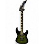 Used Jackson JS20 Dinky transparent green Solid Body Electric Guitar transparent green