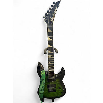 Used Jackson JS20DKQ Green Solid Body Electric Guitar