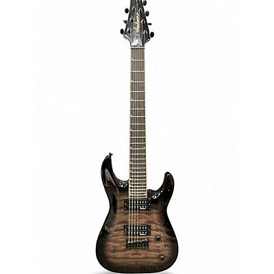 Used Jackson JS22-7 DKA QM Trans Black Solid Body Electric Guitar
