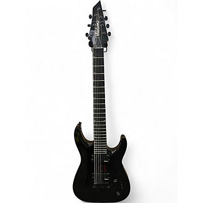 Used Jackson JS22-7 Dinky 7 String BLACK Solid Body Electric Guitar