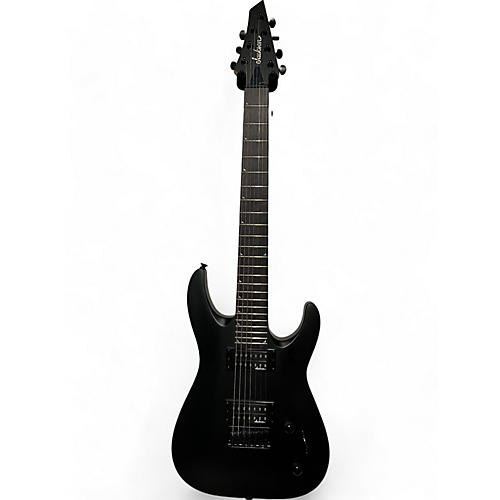 Jackson Used Jackson JS22-7 Dinky 7 String Black Solid Body Electric Guitar Black