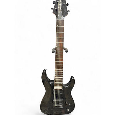 Jackson Used Jackson JS22-7 Dinky 7 String Black Solid Body Electric Guitar