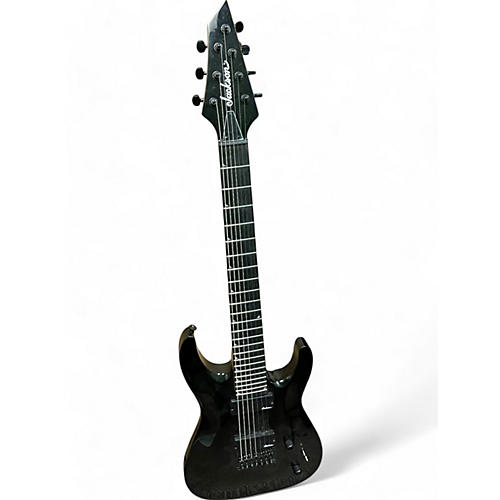 Jackson Used Jackson JS22-7 Dinky 7 String Black Solid Body Electric Guitar Black