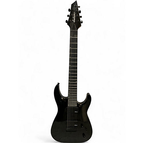 Jackson Used Jackson JS22-7 Dinky 7 String Black Solid Body Electric Guitar Black