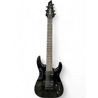 Used Jackson JS22-7 Dinky 7 String Black Solid Body Electric Guitar