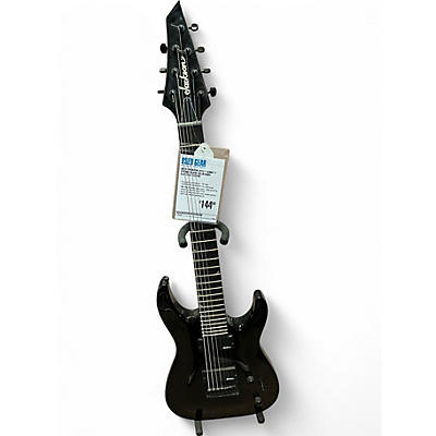 Used Jackson JS22-7 Dinky 7 String Black Solid Body Electric Guitar