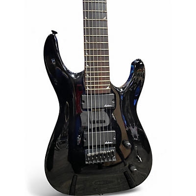 Used Jackson JS22-7 Dinky 7 String Black Solid Body Electric Guitar