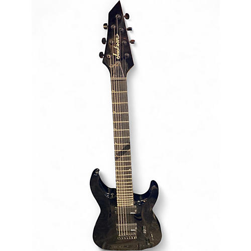 Used Jackson JS22-7 Dinky 7 String Black Solid Body Electric Guitar Black