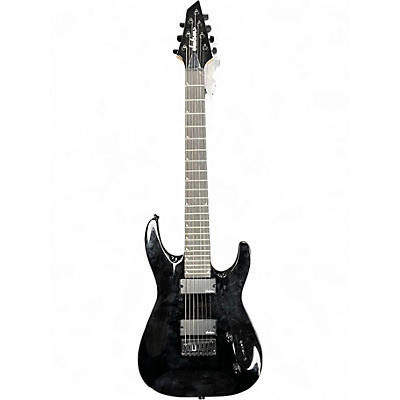 Used Jackson JS22-7 Dinky 7 String Black Solid Body Electric Guitar