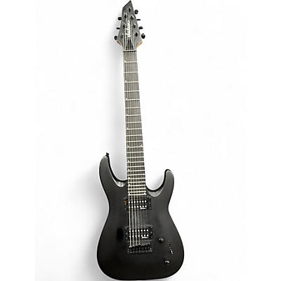 Used Jackson JS22-7 Dinky 7 String Black Solid Body Electric Guitar