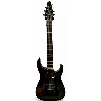 Used Jackson JS22-7 Dinky 7 String Black Solid Body Electric Guitar