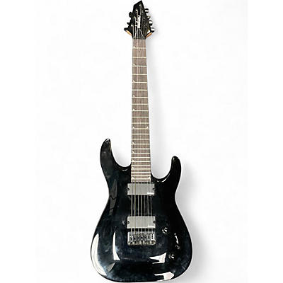 Used Jackson JS22-7 Dinky 7 String Black Solid Body Electric Guitar