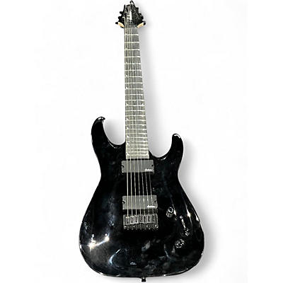 Used Jackson JS22-7 Dinky 7 String Black Solid Body Electric Guitar