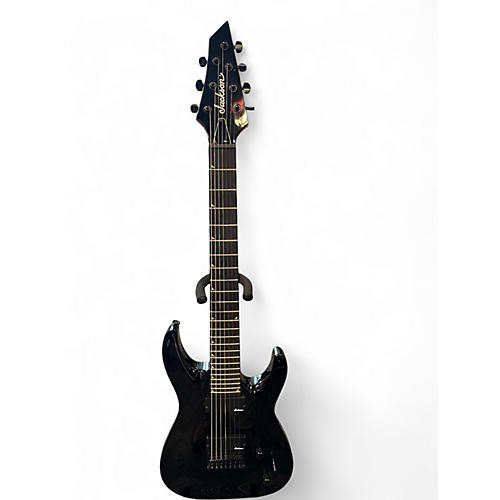 Used Jackson JS22-7 Dinky 7 String Black Solid Body Electric Guitar Black