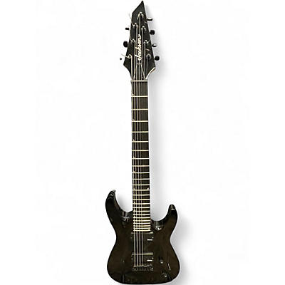 Used Jackson JS22-7 Dinky 7 String Black Solid Body Electric Guitar