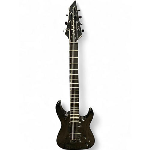 Used Jackson JS22-7 Dinky 7 String Black Solid Body Electric Guitar Black