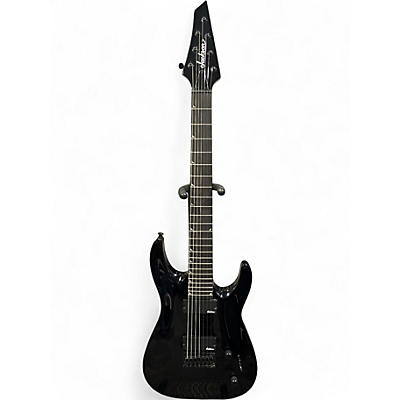 Used Jackson JS22-7 Dinky 7 String Black Solid Body Electric Guitar