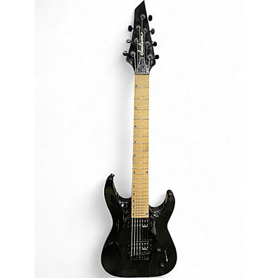 Used Jackson JS22-7 Dinky 7 String Black Solid Body Electric Guitar