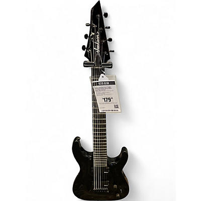 Used Jackson JS22-7 Dinky 7 String Black Solid Body Electric Guitar