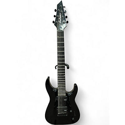 Used Jackson JS22-7 Dinky 7 String Black Solid Body Electric Guitar