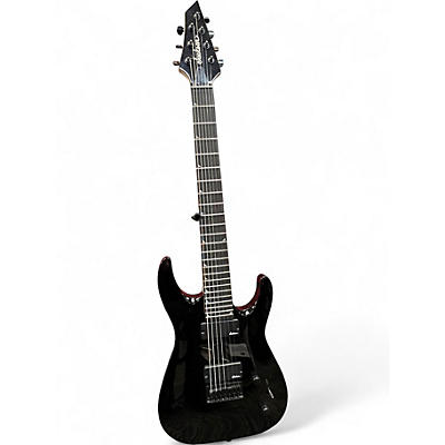 Used Jackson JS22-7 Dinky 7 String Black Solid Body Electric Guitar