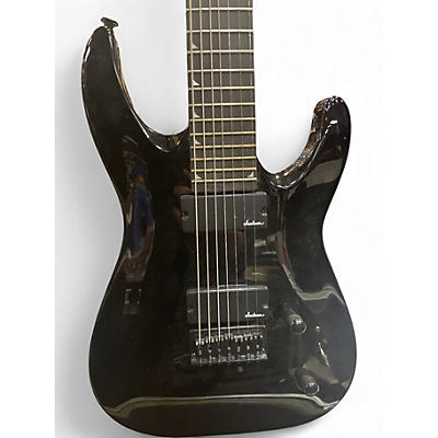 Used Jackson JS22-7 Dinky 7 String Black Solid Body Electric Guitar