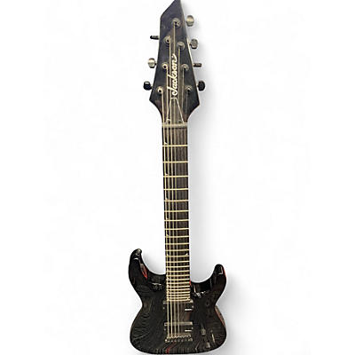 Used Jackson JS22-7 Dinky 7 String Black Solid Body Electric Guitar