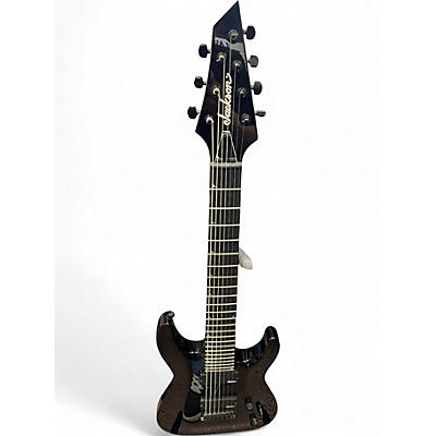 Used Jackson JS22-7 Dinky 7 String Black Solid Body Electric Guitar