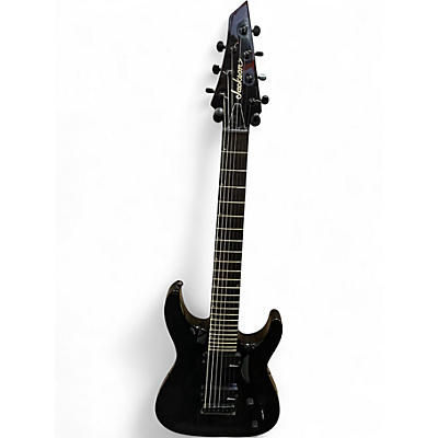 Used Jackson JS22-7 Dinky 7 String Black Solid Body Electric Guitar