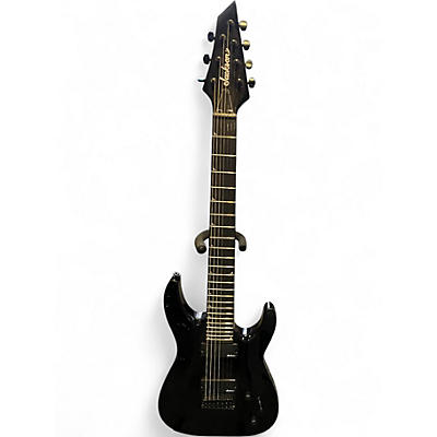 Used Jackson JS22-7 Dinky 7 String Black Solid Body Electric Guitar