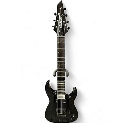 Used Jackson JS22-7 Dinky 7 String Black Solid Body Electric Guitar
