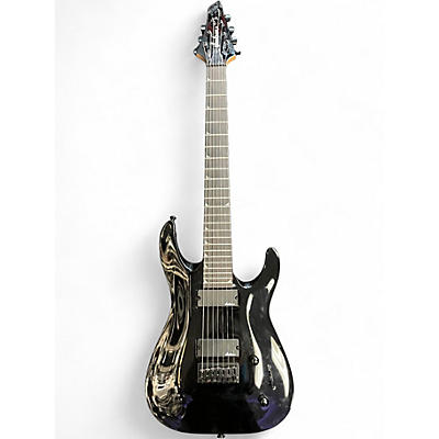 Used Jackson JS22-7 Dinky 7 String Black Solid Body Electric Guitar