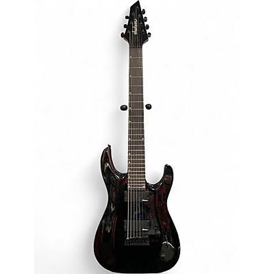 Used Jackson JS22-7 Dinky 7 String Black Solid Body Electric Guitar