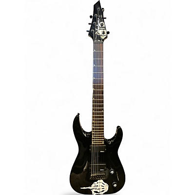 Used Jackson JS22-7 Dinky 7 String Black Solid Body Electric Guitar