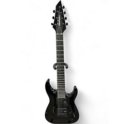Used Jackson JS22-7 Dinky 7 String Black Solid Body Electric Guitar