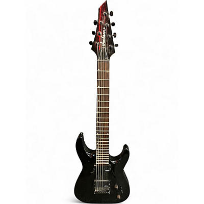 Used Jackson JS22-7 Dinky 7 String Black Solid Body Electric Guitar