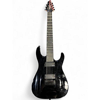 Used Jackson JS22-7 Dinky 7 String Black Solid Body Electric Guitar